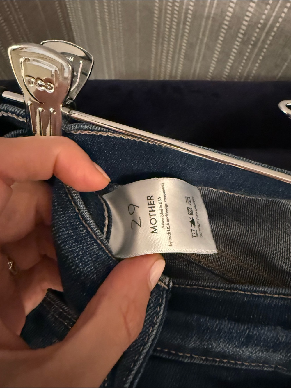 MOTHER Dark Blue Flare Jeans